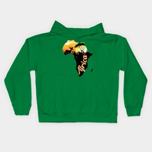 Gazelle bei Nacht in Afrika Kids Hoodie